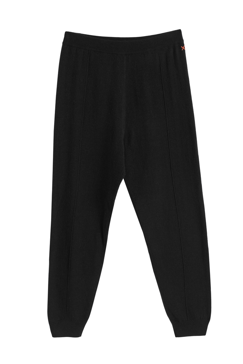 Wool Cashmere Cuffed Joggers, Alternate, color, Black