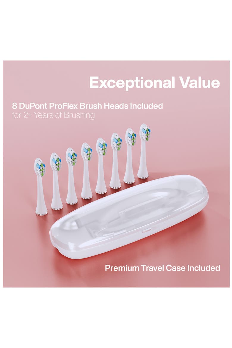 Elite Rechargeable Ultra-Whitening Power Electric Toothbrush, Alternate, color, ROSE GOLD