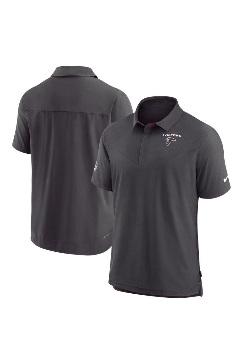 Men's Nike Black Atlanta Falcons Sideline Lockup Performance Polo, Main, color, Black