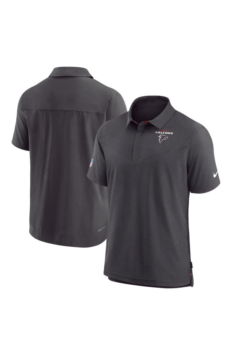 Nike Men's Nike Black Atlanta Falcons Sideline Lockup Performance Polo, Main, color, Black