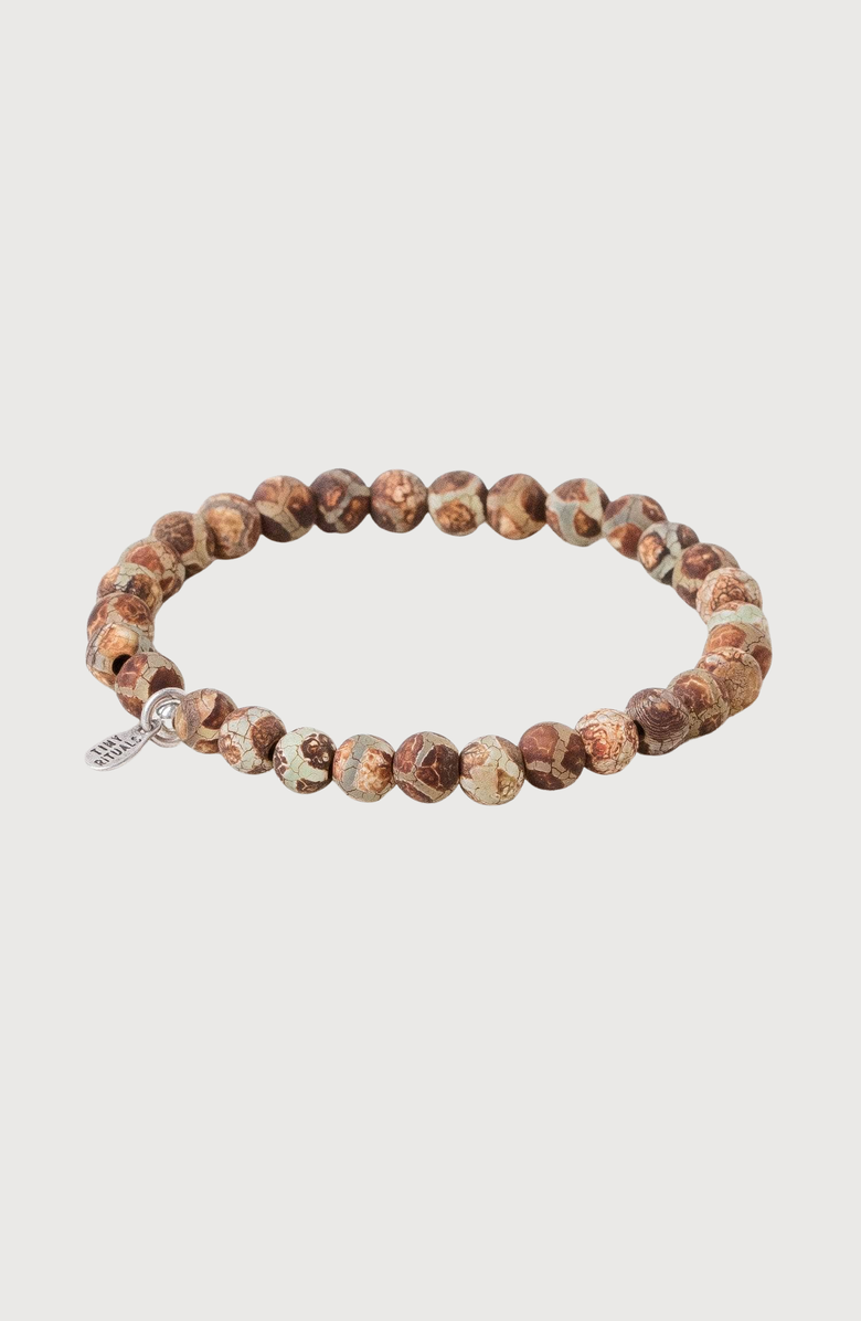 Tiny Rituals Tibetan Honeycomb Agate Energy Bracelet, Alternate, color, Honeycomb Brown
