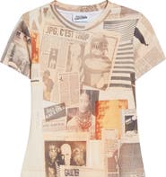 Jean Paul Gaultier Journal Print Rib T-Shirt