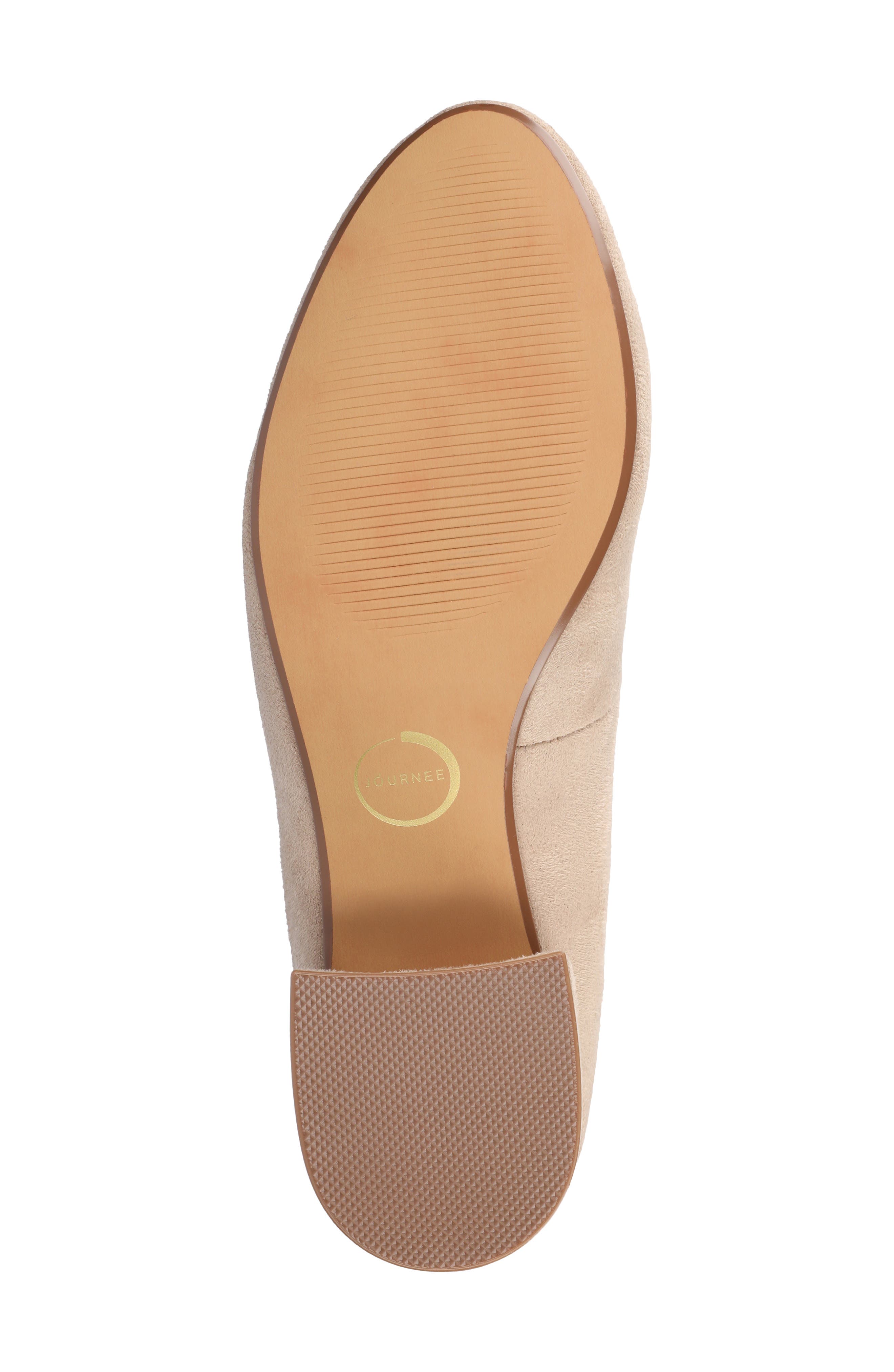 Saarii Block Heel Pump, Alternate, color, NUDE/SUEDE