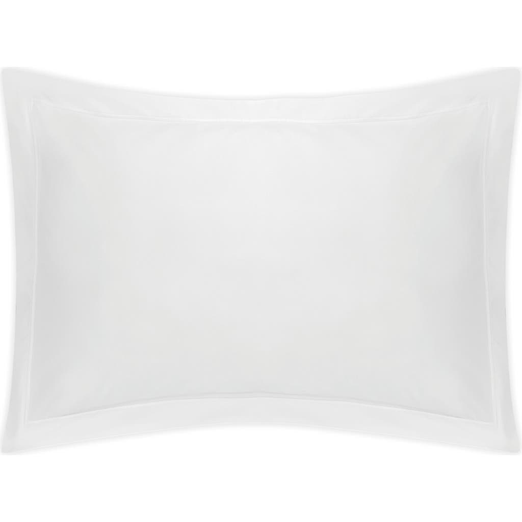 Matouk Bergamo 500 Thread Count Cotton Percale Sham In White