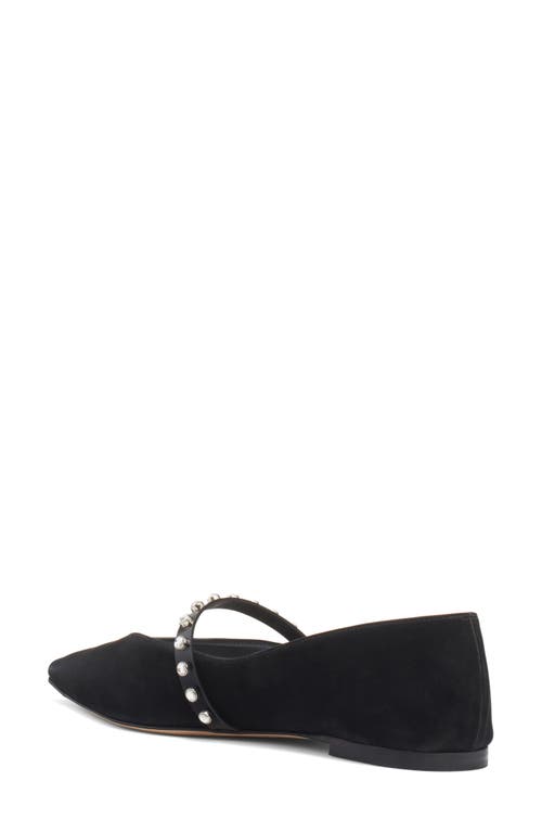 Alexander Mcqueen Mcqueen Crystal Embellished Pointed Toe Mary Jane Flat
