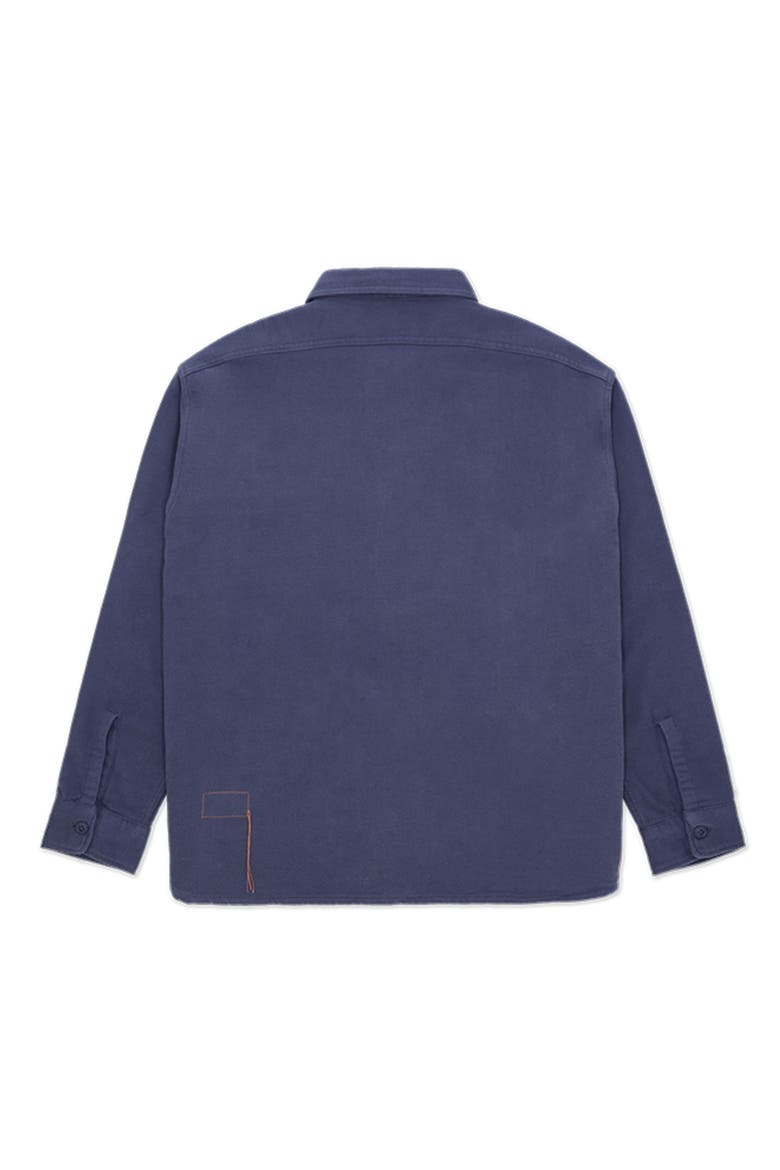 Mescal Flannel Overshirt, Alternate, color, NAVY BLUE
