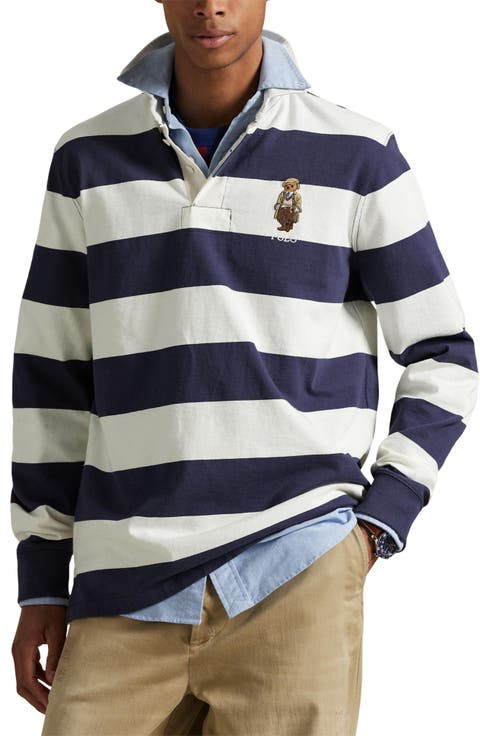Polo Bear Stripe Rugby Shirt