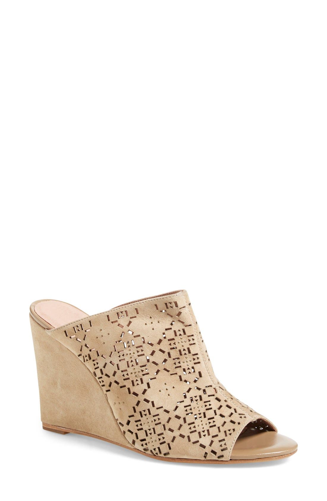 'Anita' Wedge Sandal, Main, color, CEMENT