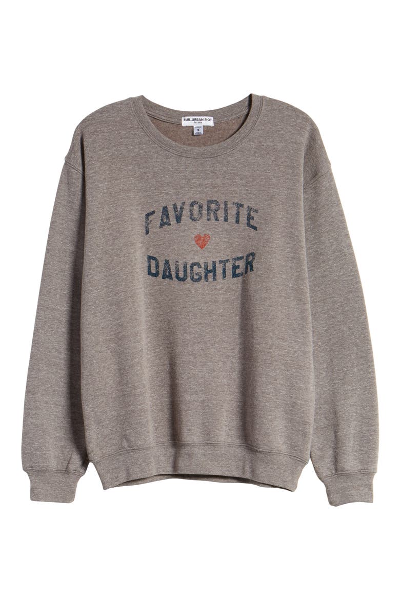 Favorite Graphic Sweatshirt, Alternate, color, HEATHER GREY