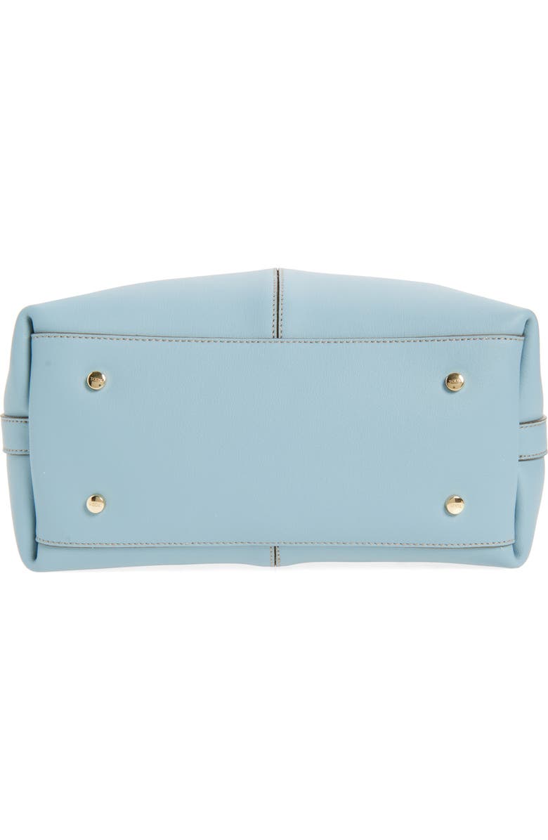 Tod's Leather Shopping Tote Bag, Alternate, color, Carta Zucc. Chiaro