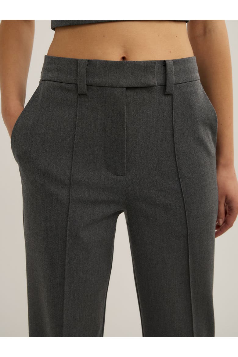Tailored Trousers, Alternate, color, Charcoal