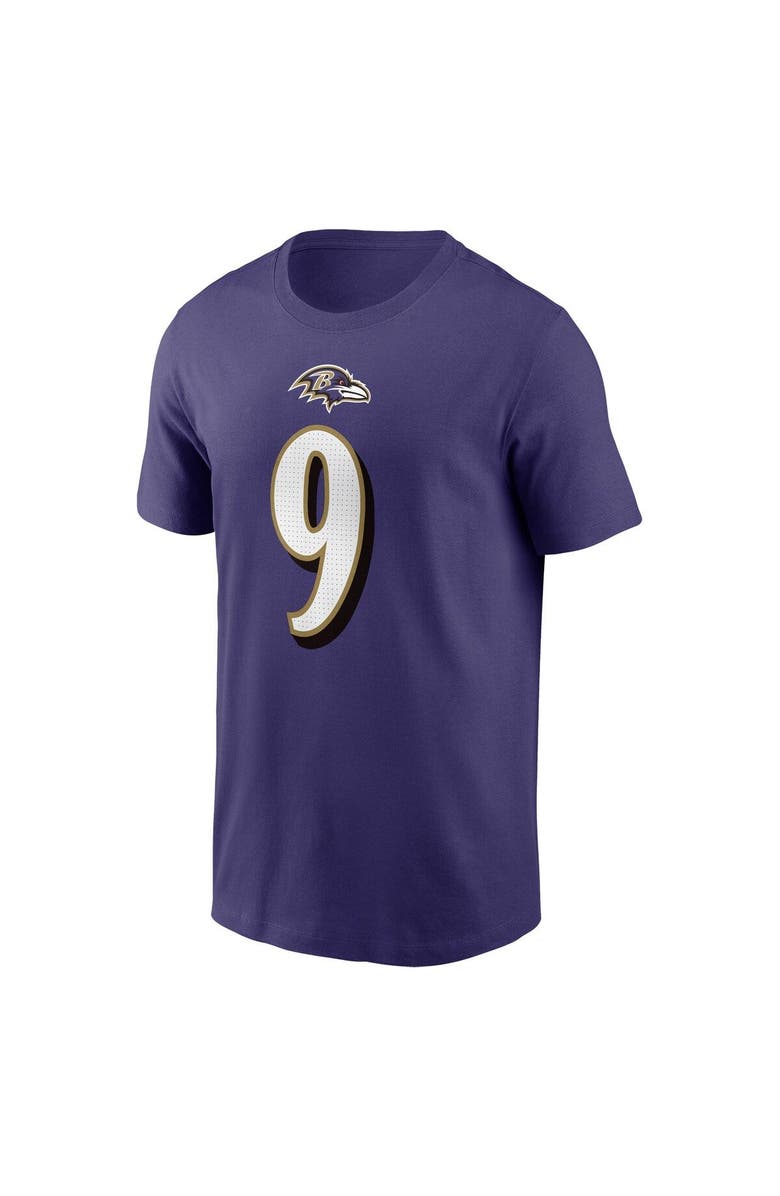 Nike Men's Nike Justin Tucker Purple Baltimore Ravens Player Name & Number T-Shirt, Alternate, color,