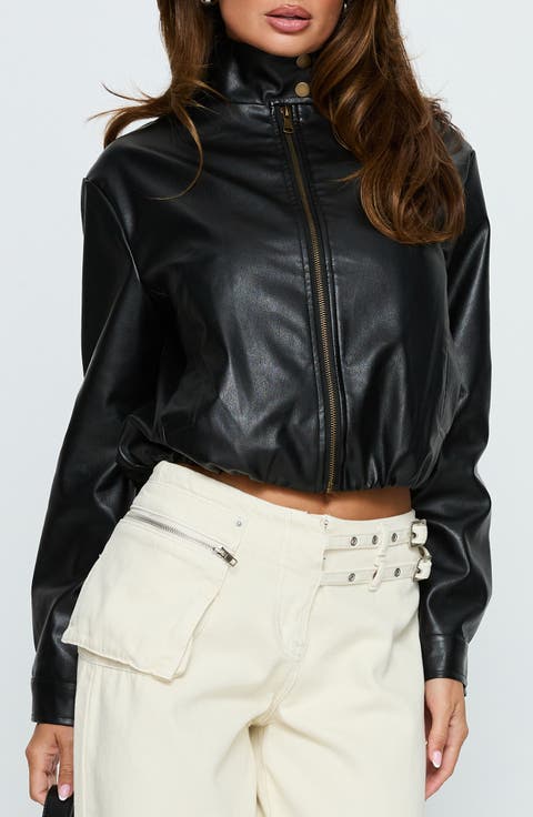 Monay Faux Leather Jacket