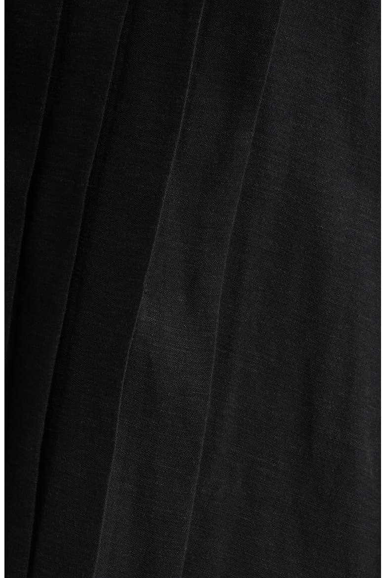 Aja Pleat Sleeveless Top, Alternate, color, BLACK LINEN