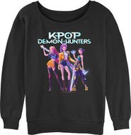 KPop Demon Hunters Junior's KPop Demon Hunters Huntrix Girls Logo  Sweatshirt