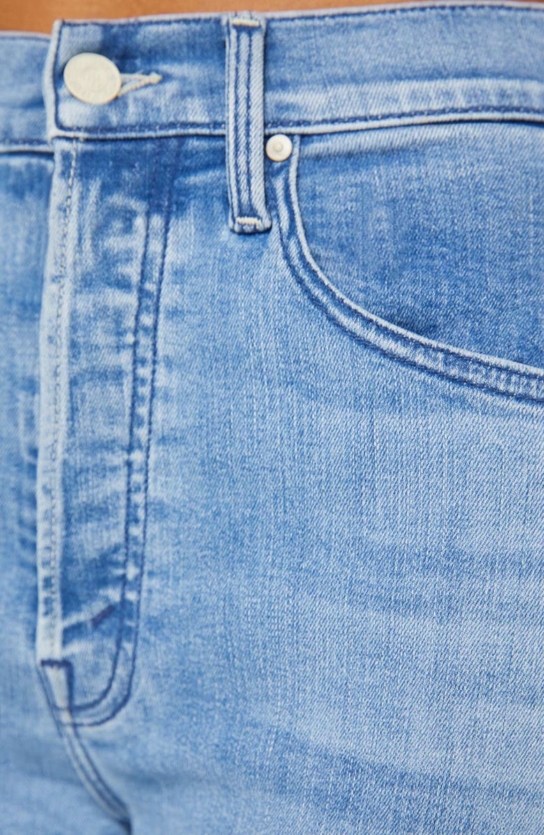 MOTHER The Tripper High Waist Fray Hem Ankle Jeans, Alternate, color,