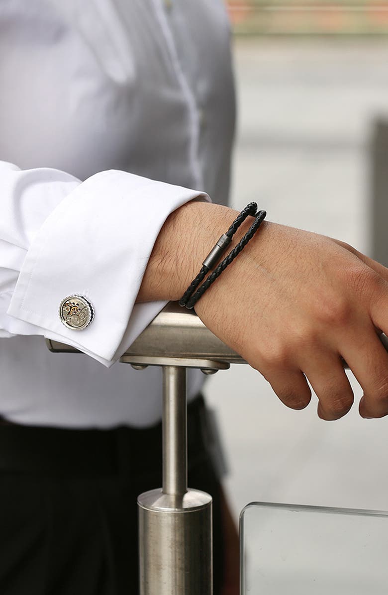 Tateossian Skeleton Movement Gear Cuff Links, Alternate, color, 