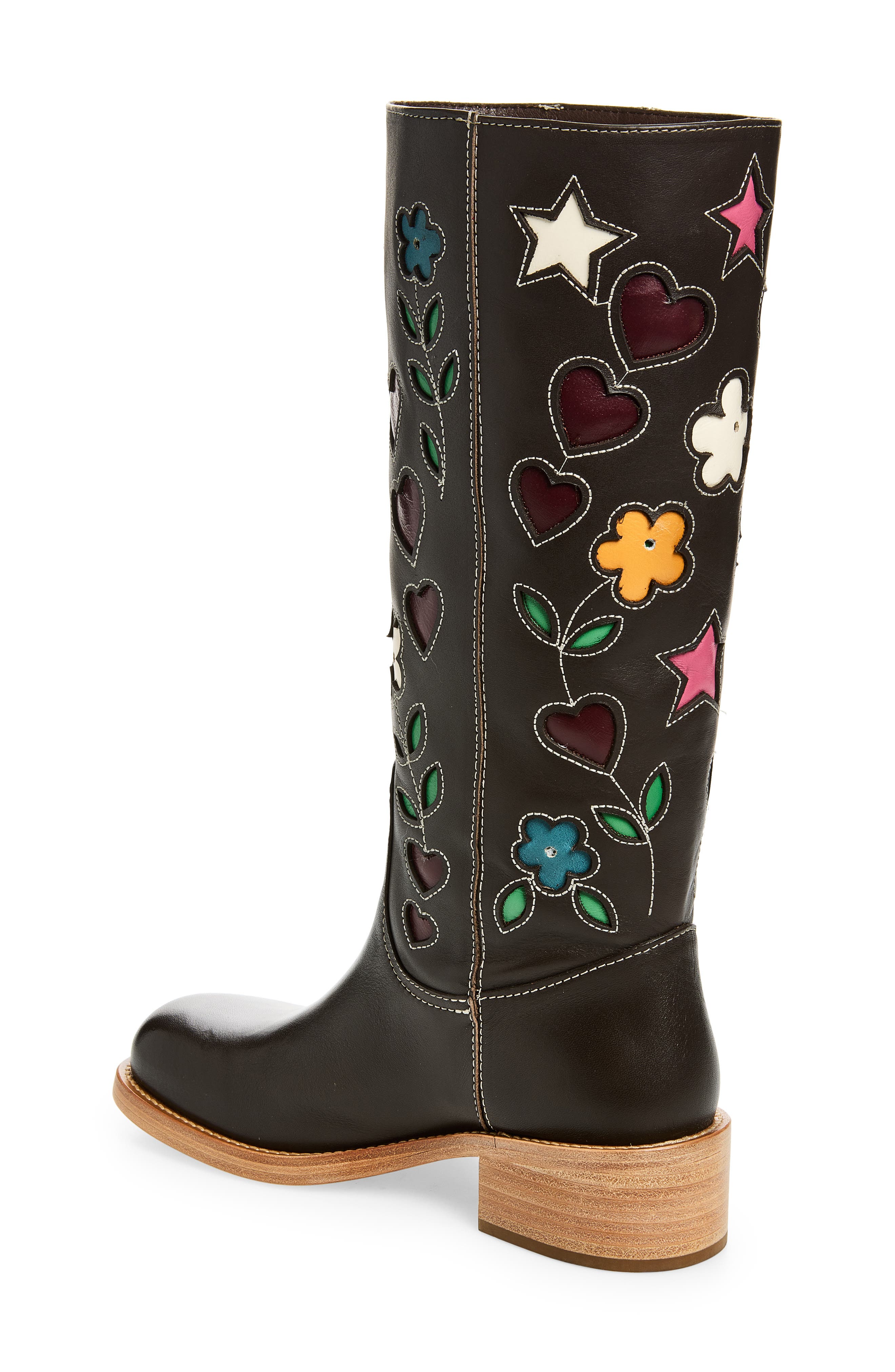 Riggs Knee High Boot, Alternate, color, BROWN LEATHER