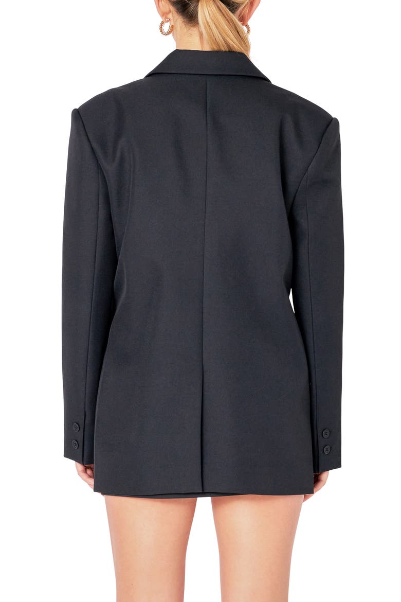 Corsage Blazer, Alternate, color, BLACK