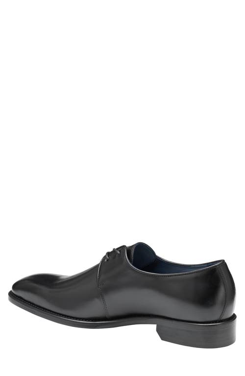 Johnston & Murphy Collection Larson Plain Toe Derby In Black