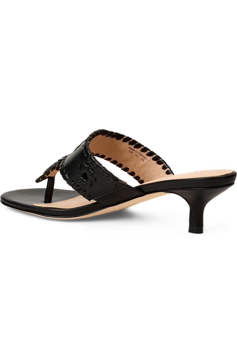 Jack Rogers Jacks Kitten Heel Flip Flop, Alternate, color, Black