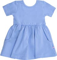 RuffleButts Knit Short Sleeve Twirl Dress