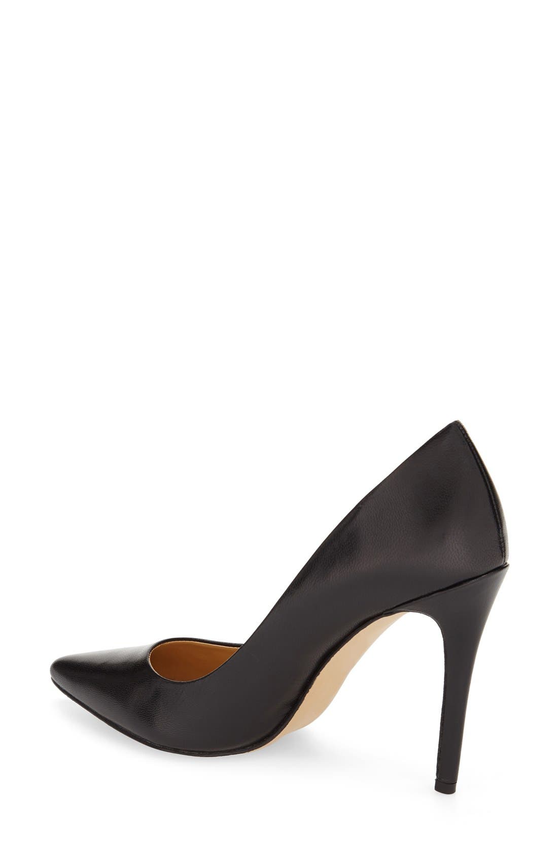 'Frolic' Pump, Alternate, color, BLACK LEATHER