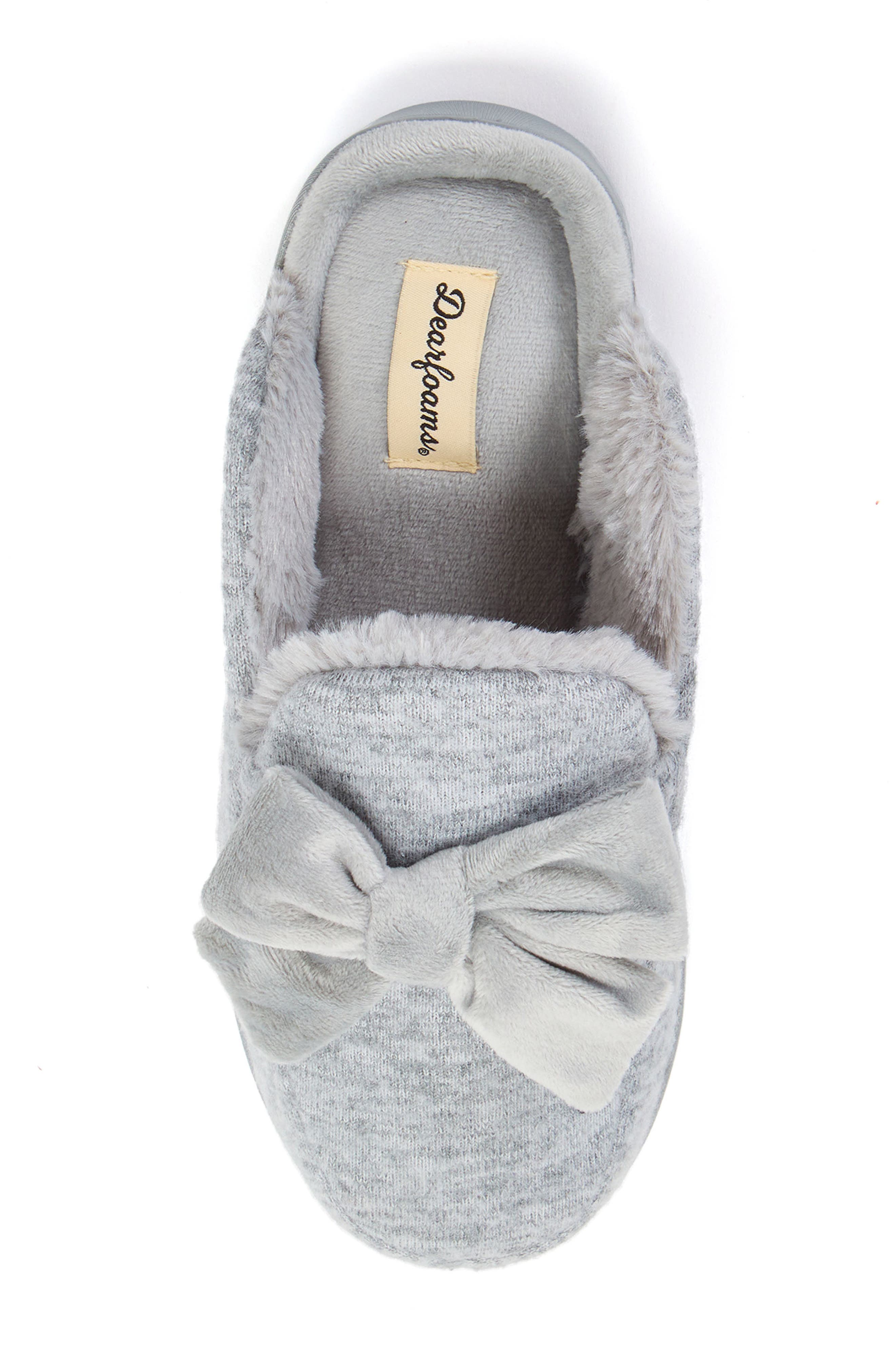 Harlee Knit Scuff Slipper, Alternate, color, LIGHT HEATHER GREY