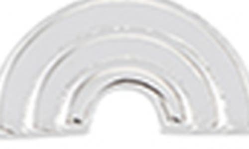 Estella Bartlett Rainbow Sienna Beaded Stretch Bracelet In Silver
