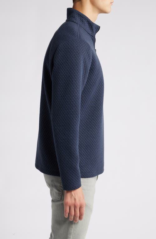 Robert Barakett Brokenhill Half Zip Pullover In Navy