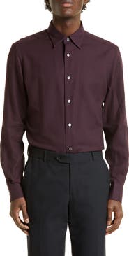 ZEGNA Cotton & Cashmere Button-Up Shirt
