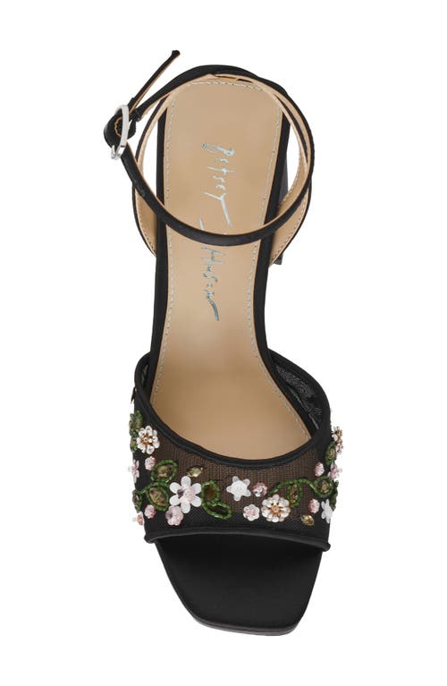 Betsey Johnson Kirra Ankle Strap Sandal In Black