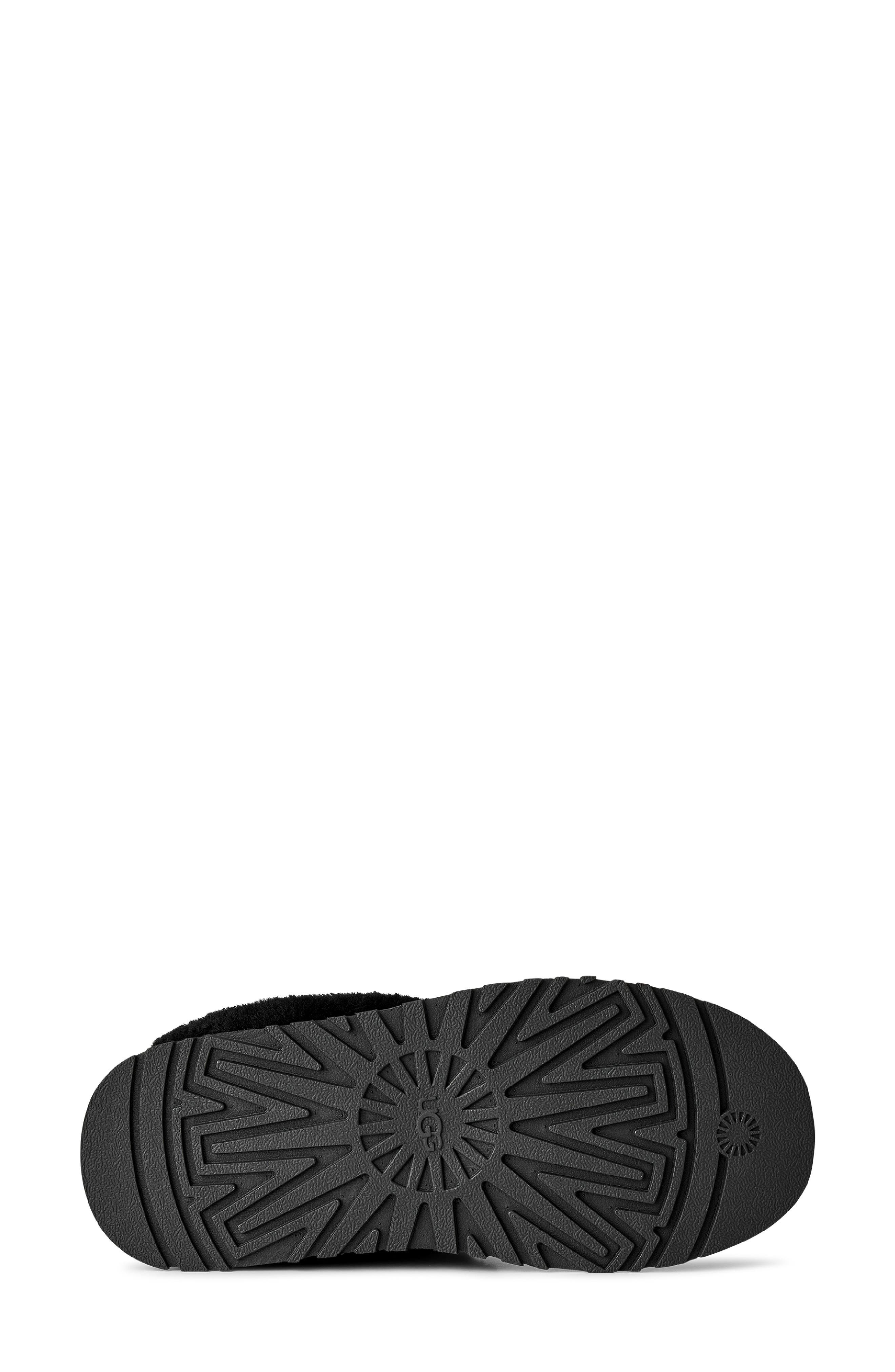 Tazzelle Genuine Shearling Collar Slipper, Alternate, color, BLACK