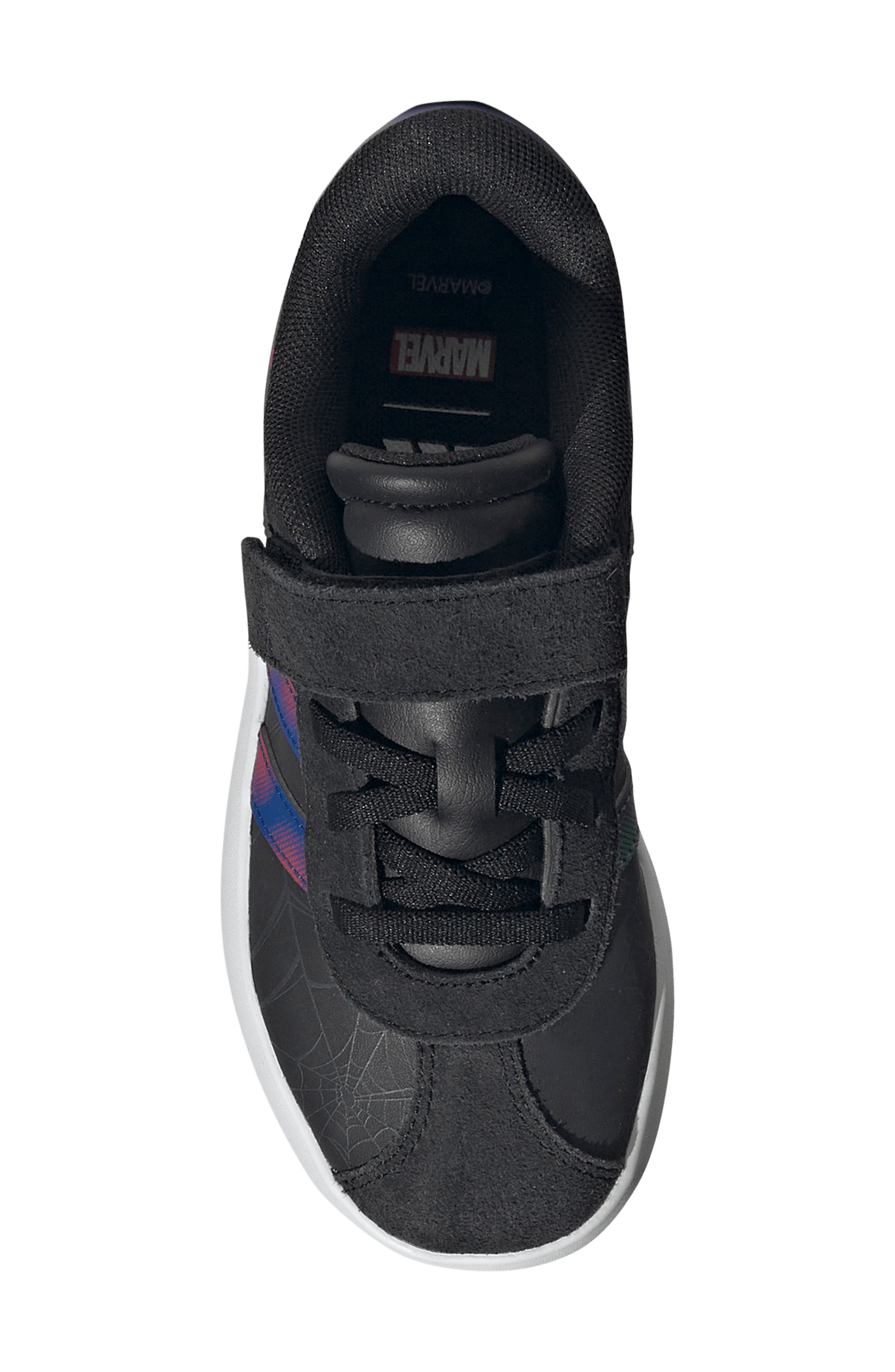 Kids' VL Court Spider-Man Sneaker, Alternate, color, BLACK/ ROYAL BLUE/ VIOLET