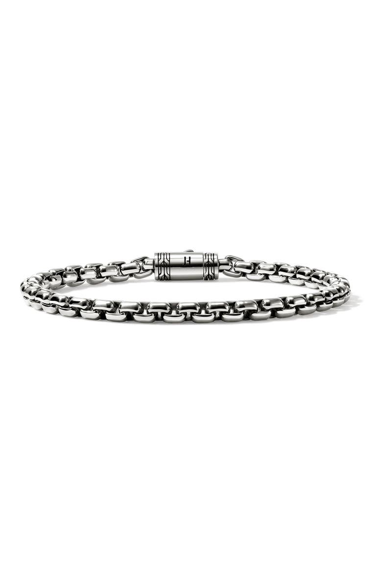 Box Chain Bracelet, 4.8mm, Main, color, STERLING SILVER