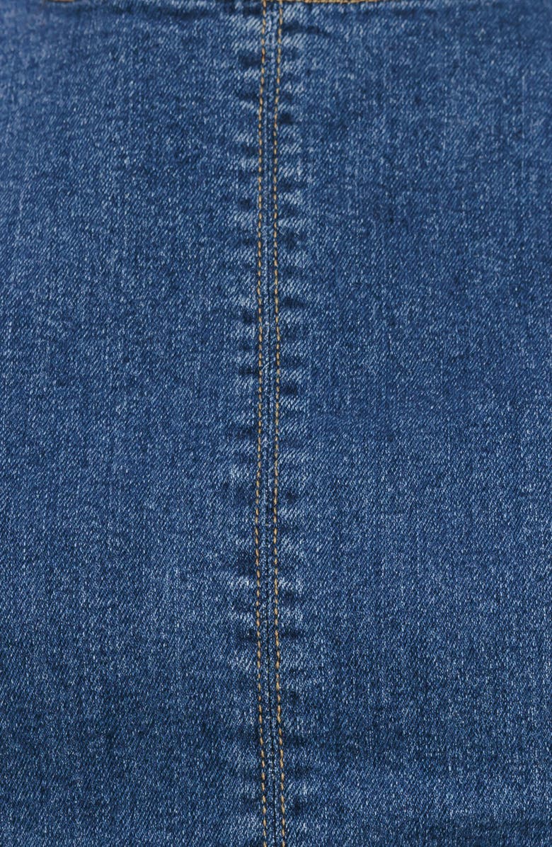 FLYING TOMATO Denim Peplum Top, Alternate, color,