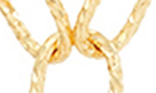 Frankie & Zoe Paper Clip Station Chain Necklace In Gold