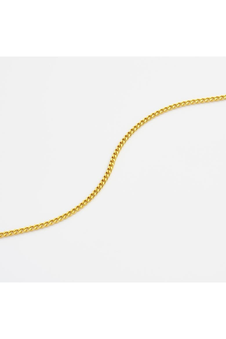 Diamond Cut Curb Chain Bracelet, Alternate, color, Gold