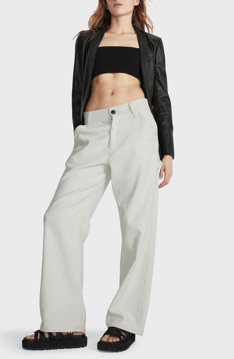 rag & bone Sid Tweed Straight Leg Carpenter Pants, Alternate, color, 