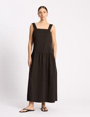 Albaray Tencel Summer Square Neck Maxi Dress