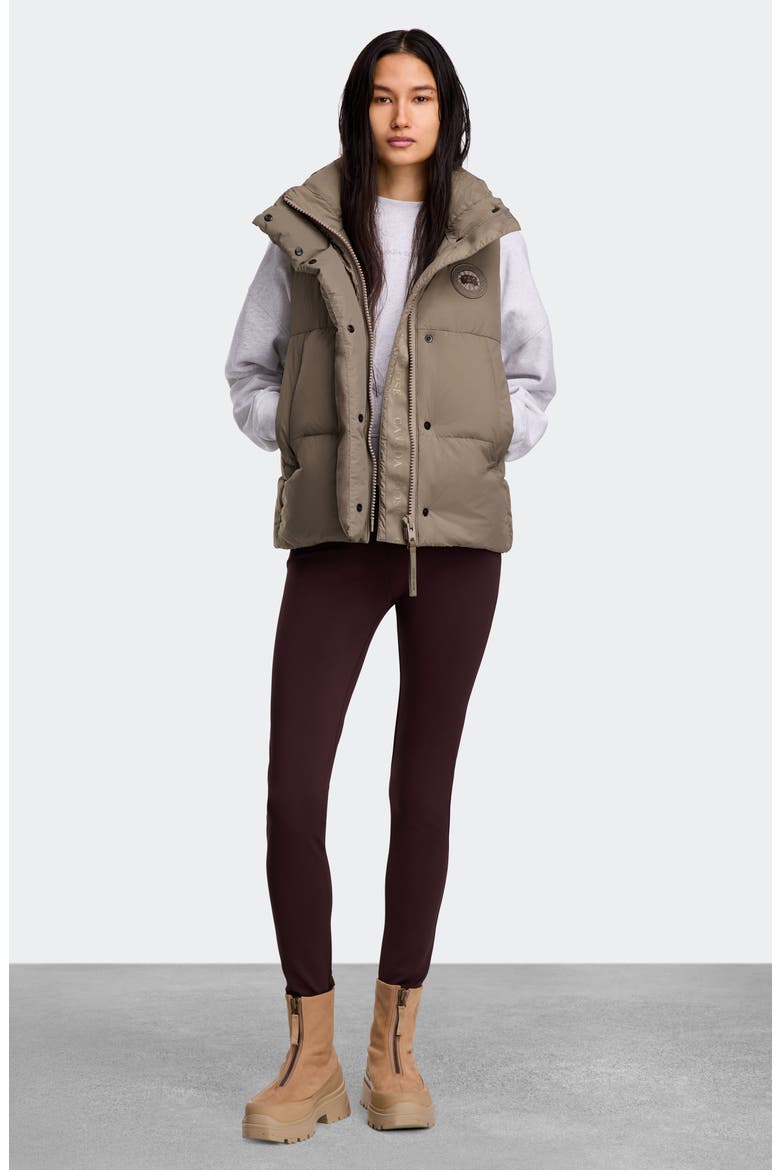 Junction 750 Fill Power Down Puffer Vest, Alternate, color, TAUPE GREY