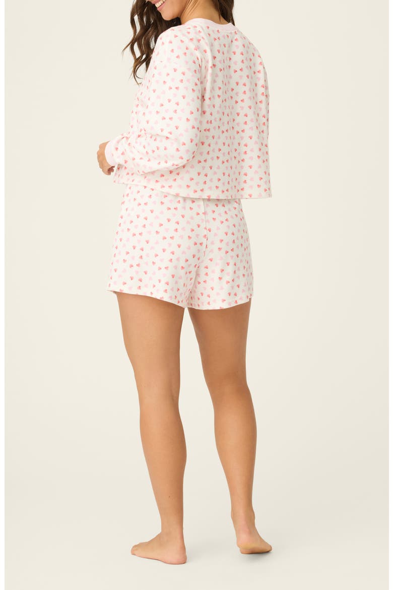 Boyfriend Boxer Short Pajamas, Alternate, color, IVORY