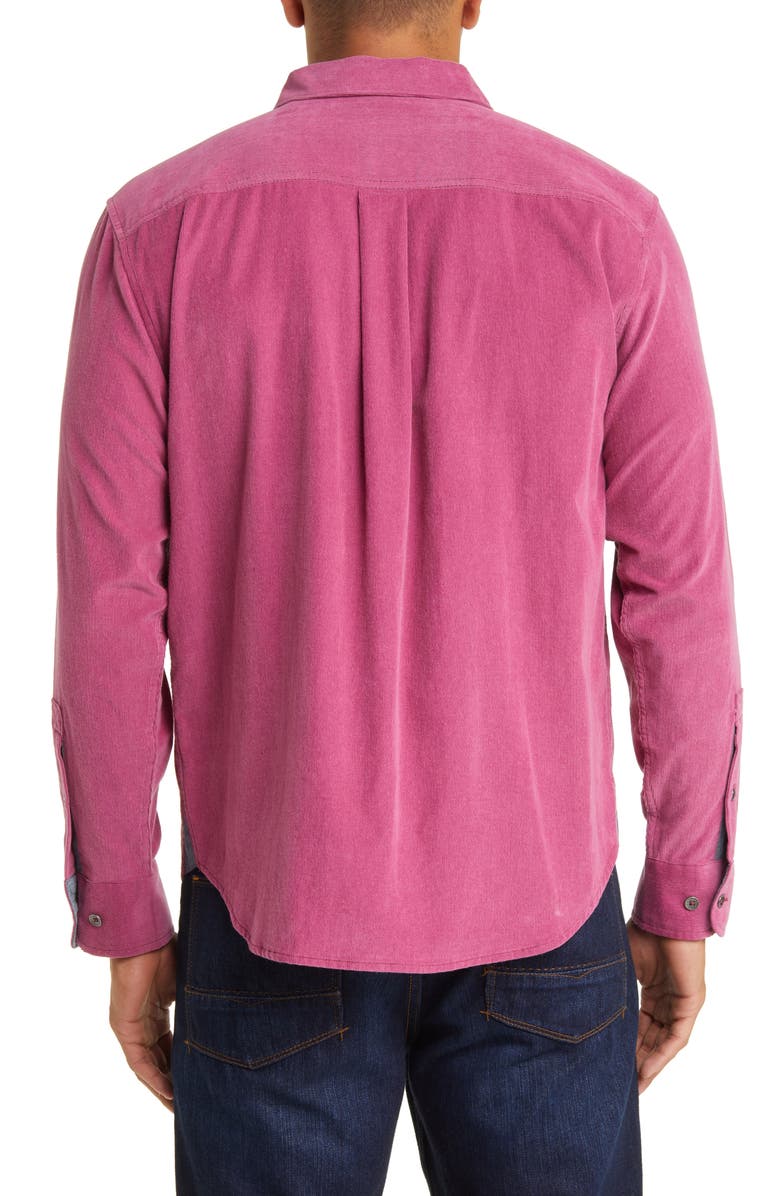 Tommy Bahama Sandwash Corduroy Button-Up Shirt, Alternate, color, Bougainvillea