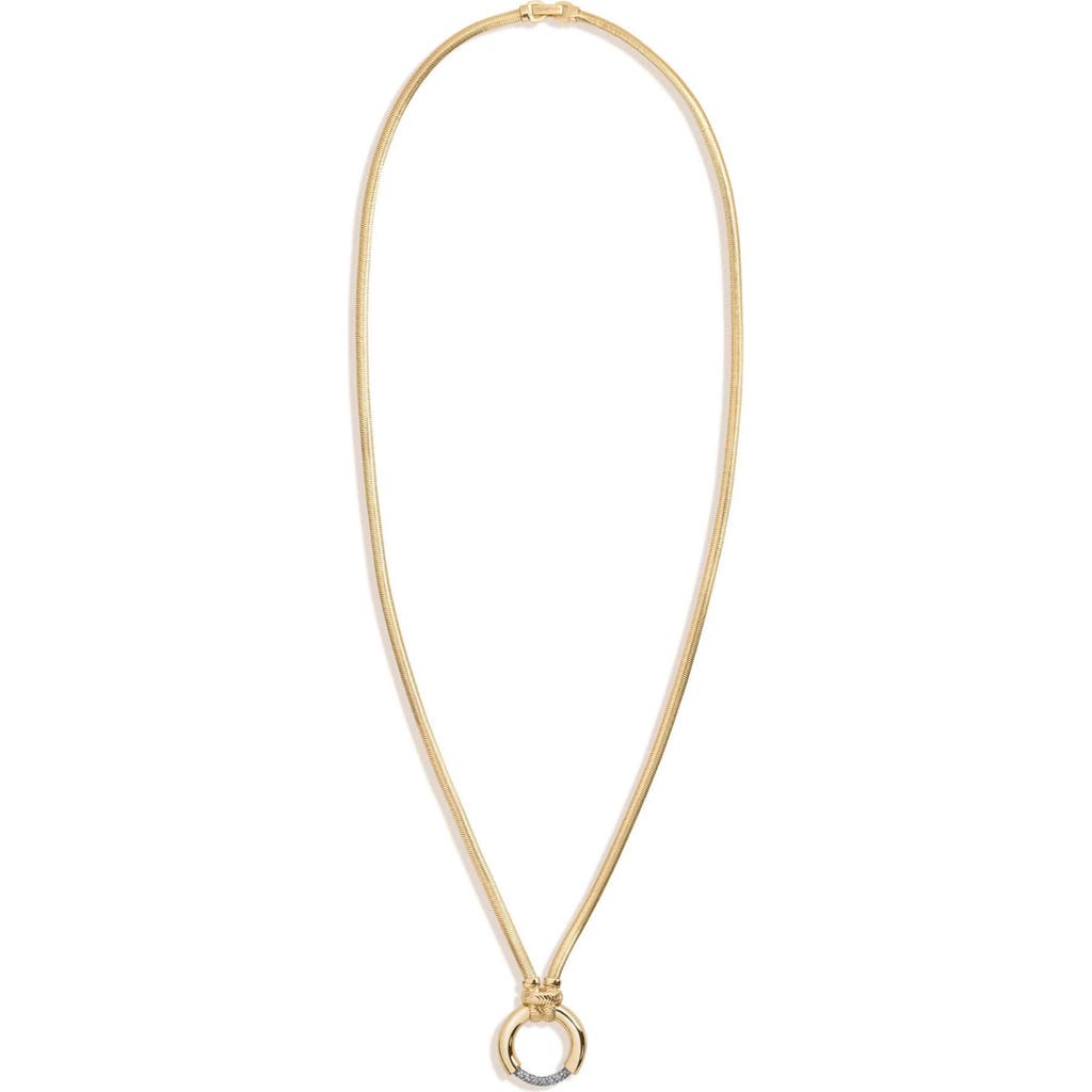 Demarson Kelsey Pendant Necklace In Gold