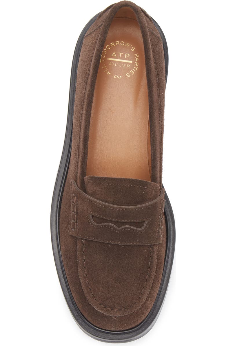 ATP ATELIER Albaredo Penny Loafer, Alternate, color, Walnut