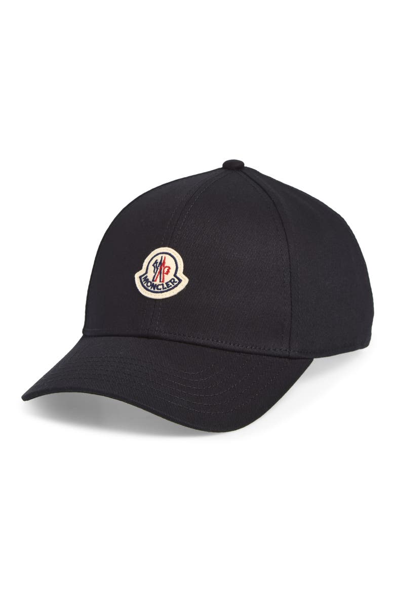Logo Patch Adjustable Baseball Cap, Main, color, BLACK