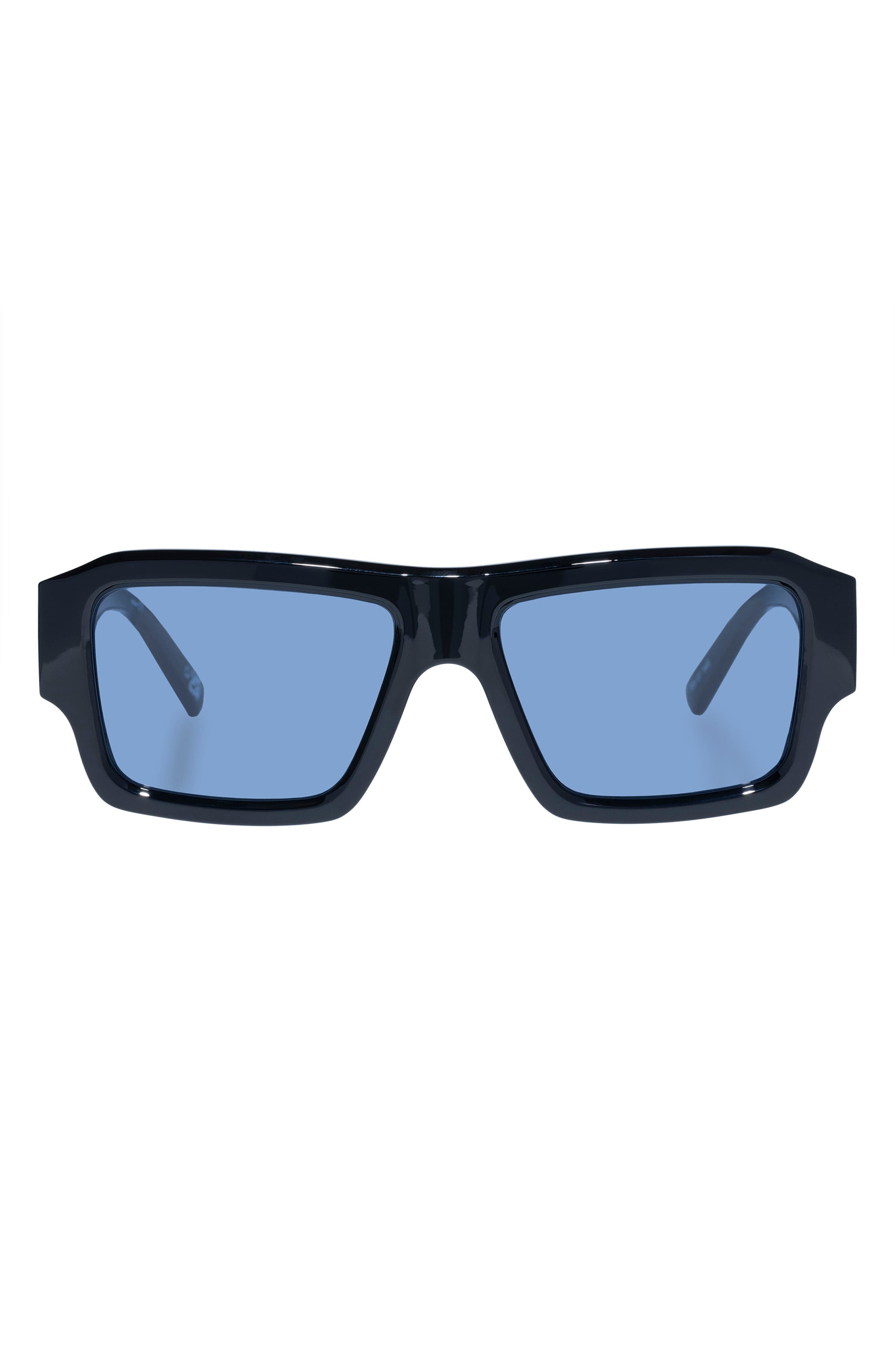 Le Specs Polygraph 55mm Rectangular Sunglasses