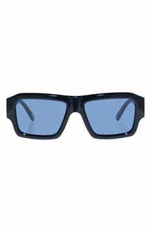 Le Specs Polygraph 55mm Rectangular Sunglasses