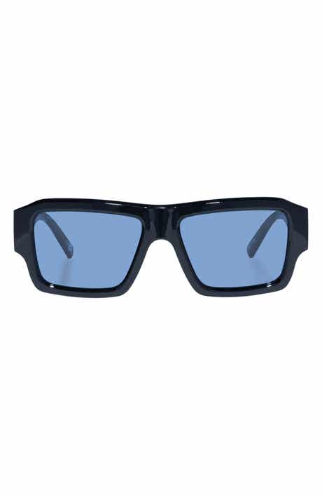 Le Specs Polygraph 55mm Rectangular Sunglasses