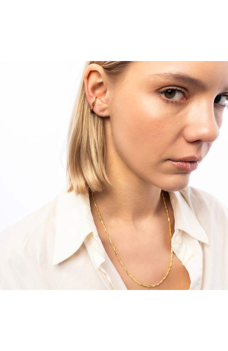 Spero London Twisted Beads Sterling Silver Chain Necklace, Alternate, color, Gold